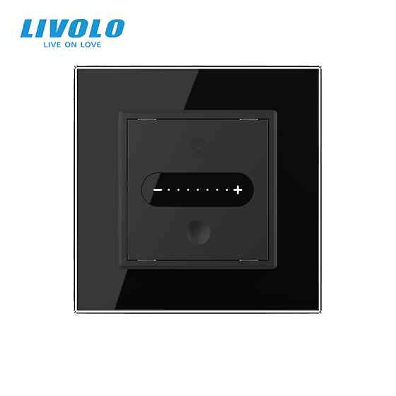 LIVOLO Розумний сенсорний прохідний/перехресний димер EC LIVOLO чорний матове скло Коломыя