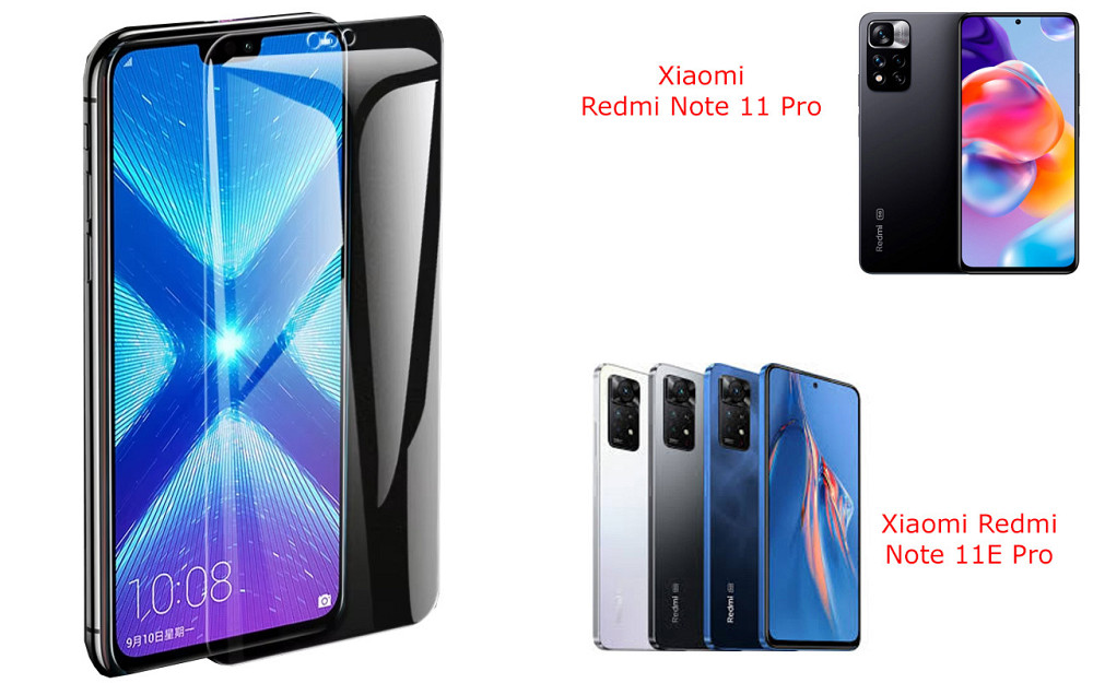Защитное стекло NeoGlass для Xiaomi Redmi Note 11 Pro, Note 11E Pro – ультрапрозрачное и устойчивое Киев - изображение 2