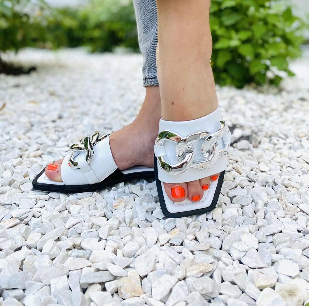 Sothby 's Шльопанці жіночі Sothby 's M-501 білі (літо, шкіра натуральна) (4612) Коломыя - изображение 5