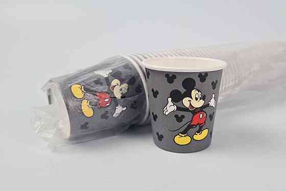 Паперові одноразові склянки 110 мл "MICKEY MOUSE" (50 шт.) Харків