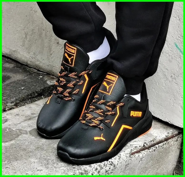 Кроссовки Puma Черные Мужские Пума Кожаные (размеры: 42,43,44) Днепр - изображение 4