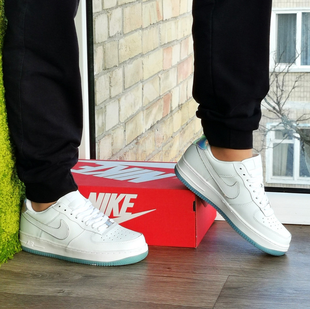 Кросівки Nike Білі Жіночі Форси Шкіряні Найк (розміри: 36,37,38,39,40,41) Дніпро - фото 10