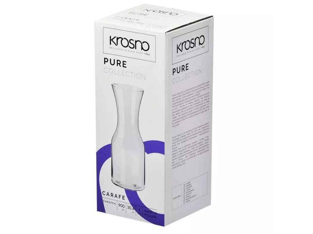 Графин високої 900 мл PURE ТМ KROSNO Solmir Київ - фото 1