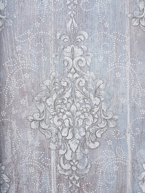 Шпалери вінілові на флізеліні гарячого тиснення DU&KA 1.06х10 вензель основа під штукатурку сірі коричневі Київ - фото 1