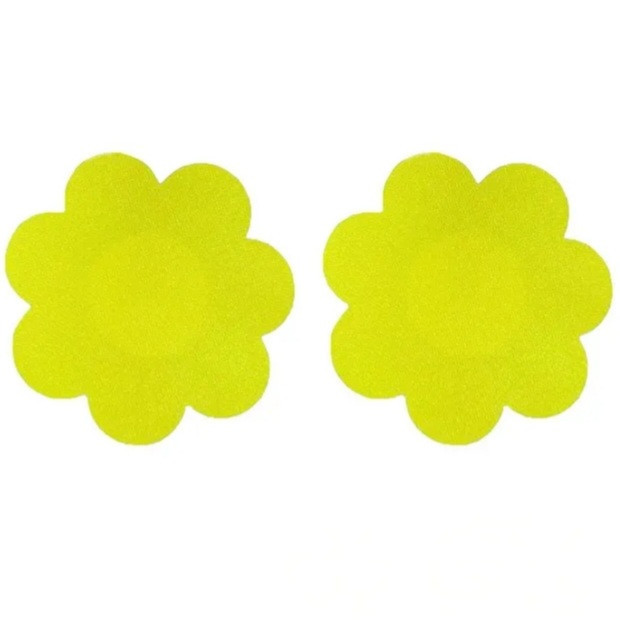 Наклейки на бюст Ромашки 75 мм жовтий Київ - фото 1