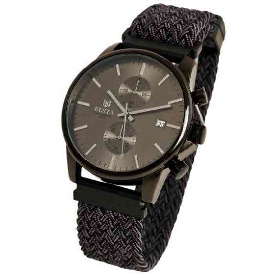 Годинник чоловічий наручний Besta Mars Black & Gray Nylon (2 ремінці) Вінниця