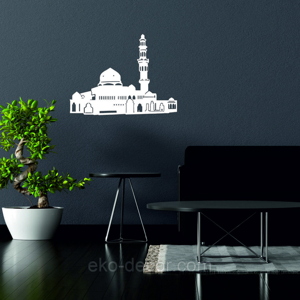 Декоративне настінне Панно «Іслам» Декор на стіну 70*52 см, Білий Київ - фото 2