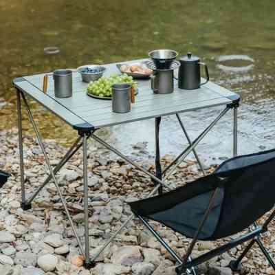 Туристический стол Naturehike CNK2450JJ013, L, алюміній, сірий (6976507663243) Вінниця