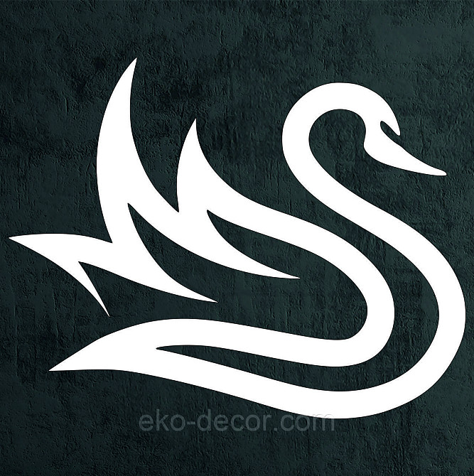 Декоративне настінне Панно «Лебідь», Декор на стіну 110*87 см, Білий Київ - фото 4