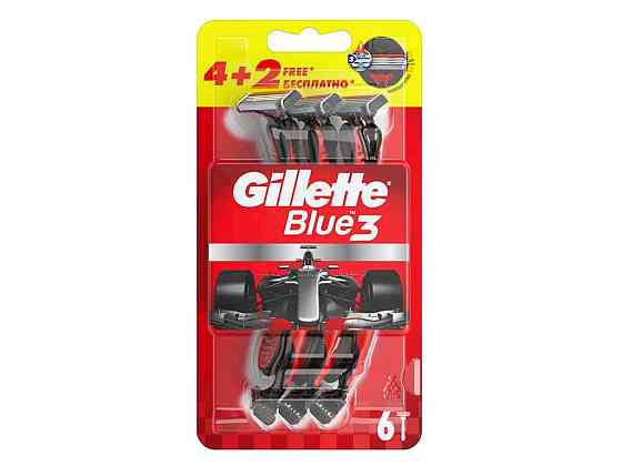 Бритви одноразові GILLETTE Blue 3 Red (6 шт) Київ