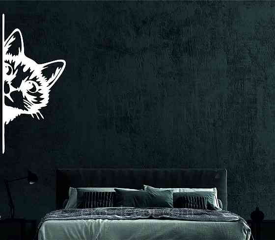 Декоративне настінне 3D Панно «Кіт» Декор на стіну з об'ємом (ціна за 1 шт) Київ