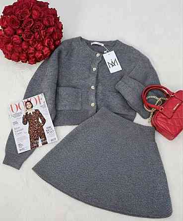 Жіночий стильний елегантний костюм-двійка з ангори Меланж, 46/48 Одеса