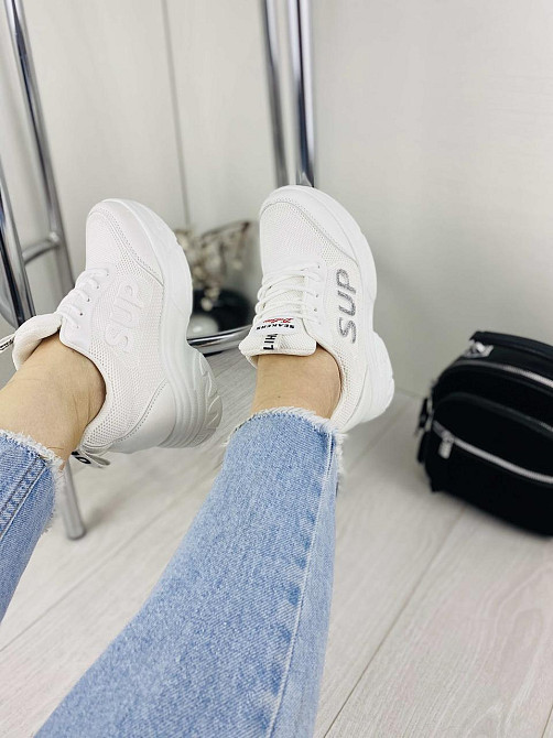 No brend Кросівки жіночі 189-5 білі (весна-літо, сітка+еко-шкіра) (3171) 37р.38р.39р. Коломыя - изображение 3