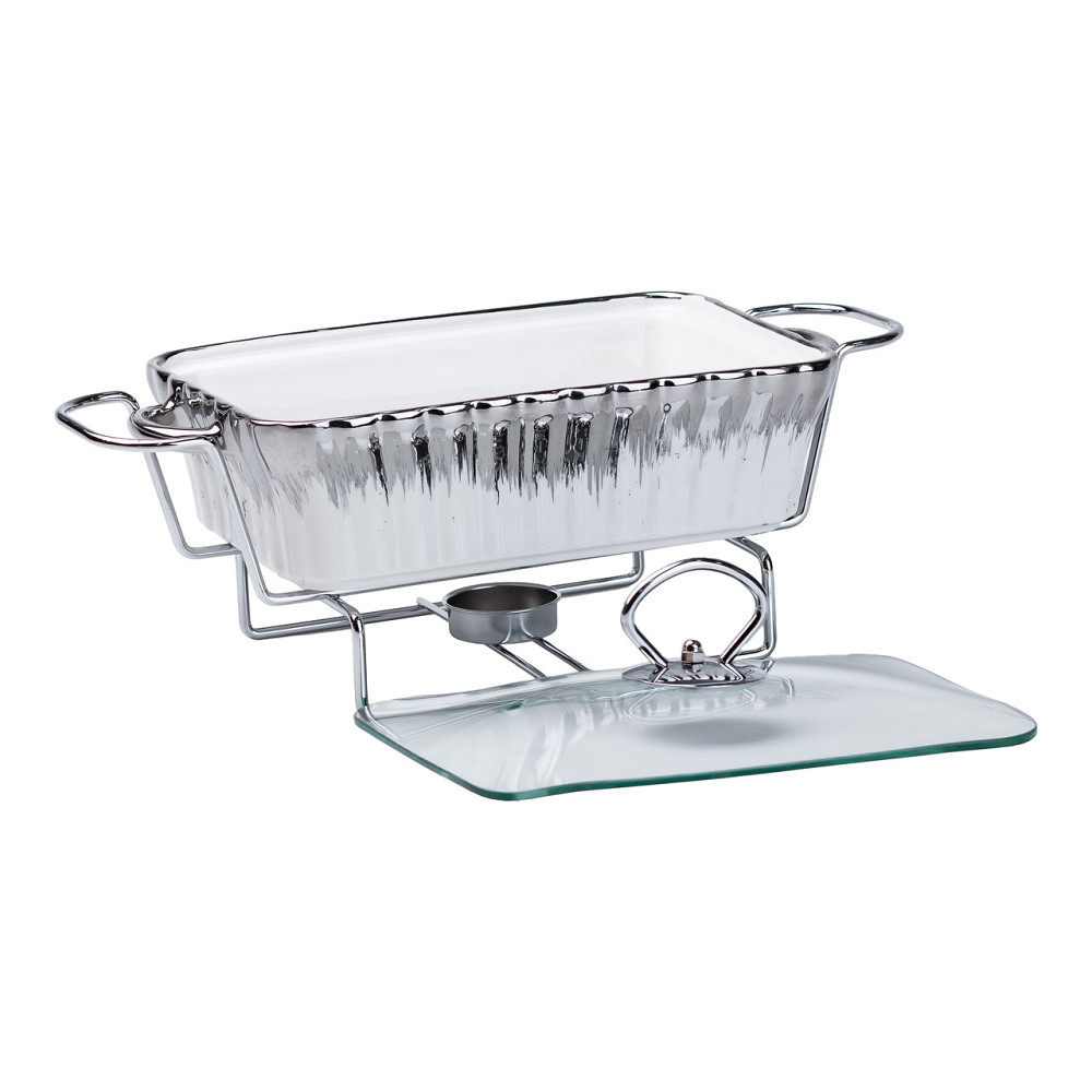 Марміт прямокутний на 1 л порцелянаовий з підігрівом 31×16×11 см HP1019 Коломыя - изображение 4