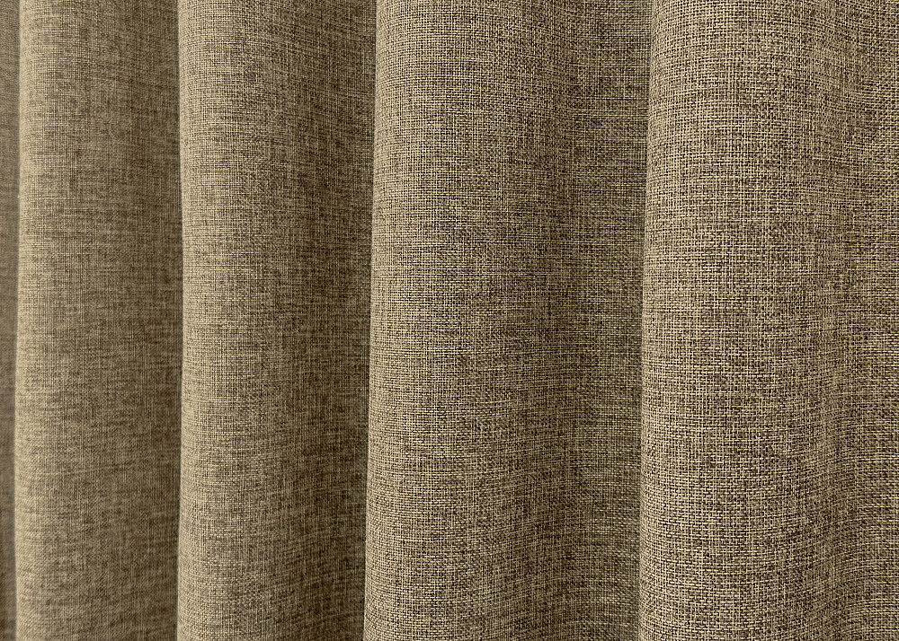 Комплект готовых штор VR-Textil Лен Мешковина № 1768ш Миндальный 150х275см 2 шт (33-0779) Киев - изображение 7