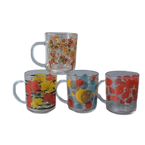 Чашка Квіти мікс скло 9304-9 S&T Житомир - фото 1