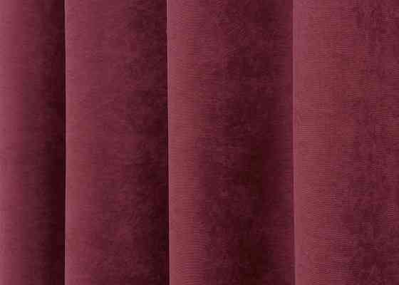 Шторна тканина мікровелюр Petek YL колір бордовий 1712ш Київ