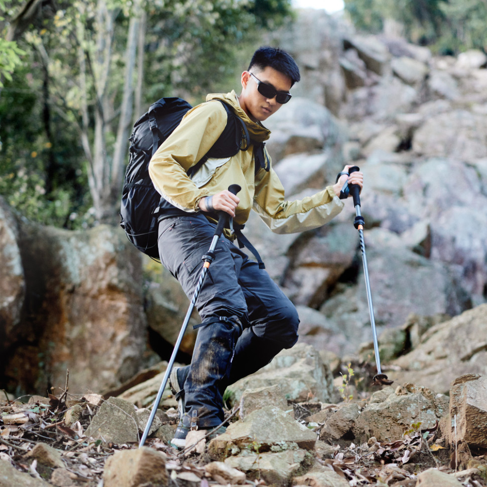 Трекінгова палиця Naturehike CNK2450DS013, 115-135 см, чорна Київ - фото 6