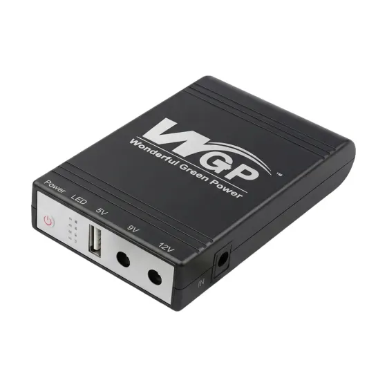 Джерело безперебійного живлення Mini UPS WGP UPS1032 10400mAh 5V/9V/12V, Li-ion 4*2.6Ah, для роутера та оптичного терміналу Киев