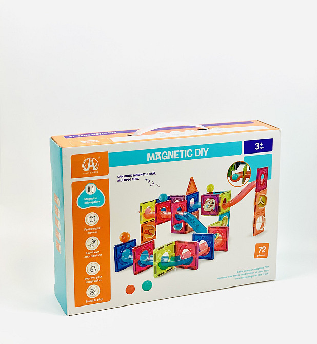 Магнитный конструктор лабиринт 72 детали Limo Toy Развивающая игрушка Каменец-Подольский - изображение 1