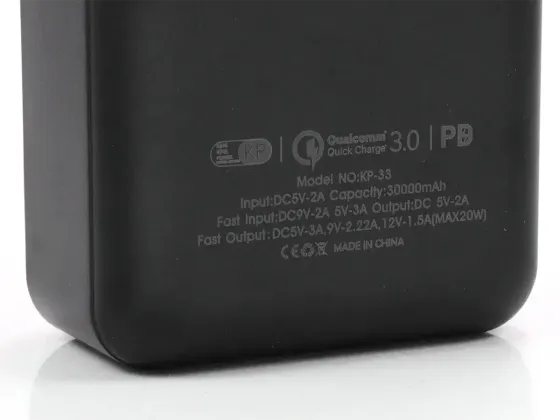 Внешний аккумулятор (power bank) 30000мАч 22,5Вт KP KP-33 Киев