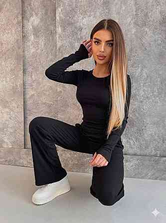 Женский базовый повседневный костюм двойка из микродайвинга Одесса