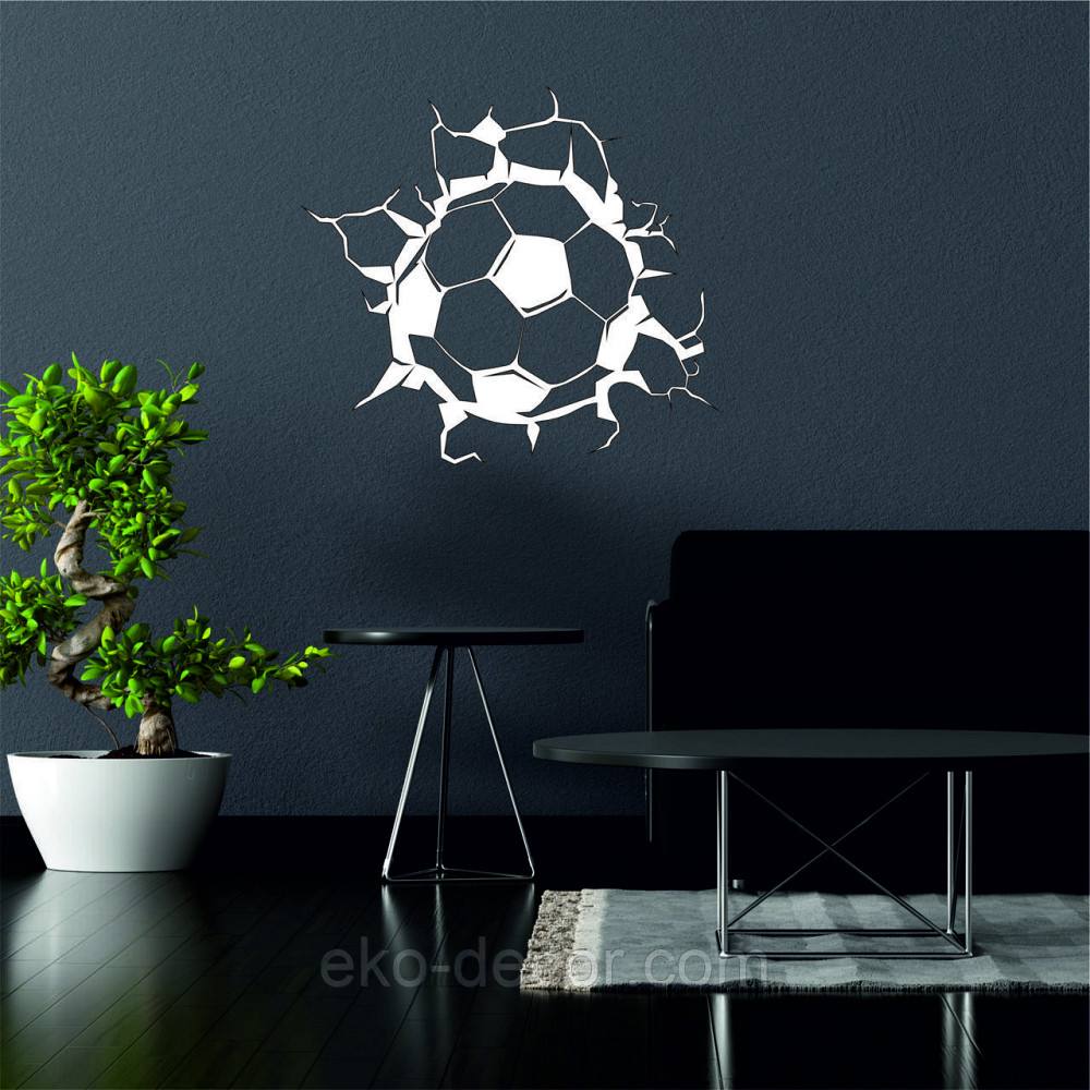 Декоративне настінне Панно  «М'яч» , Декор на стіну 90*81 см., Білий Київ - фото 5