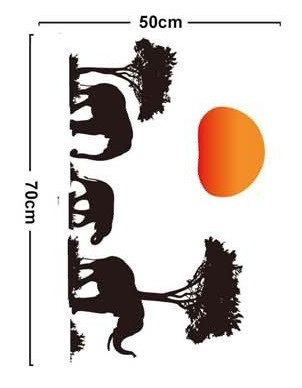 Декоративна наклейка на стіну Слони Київ - фото 2
