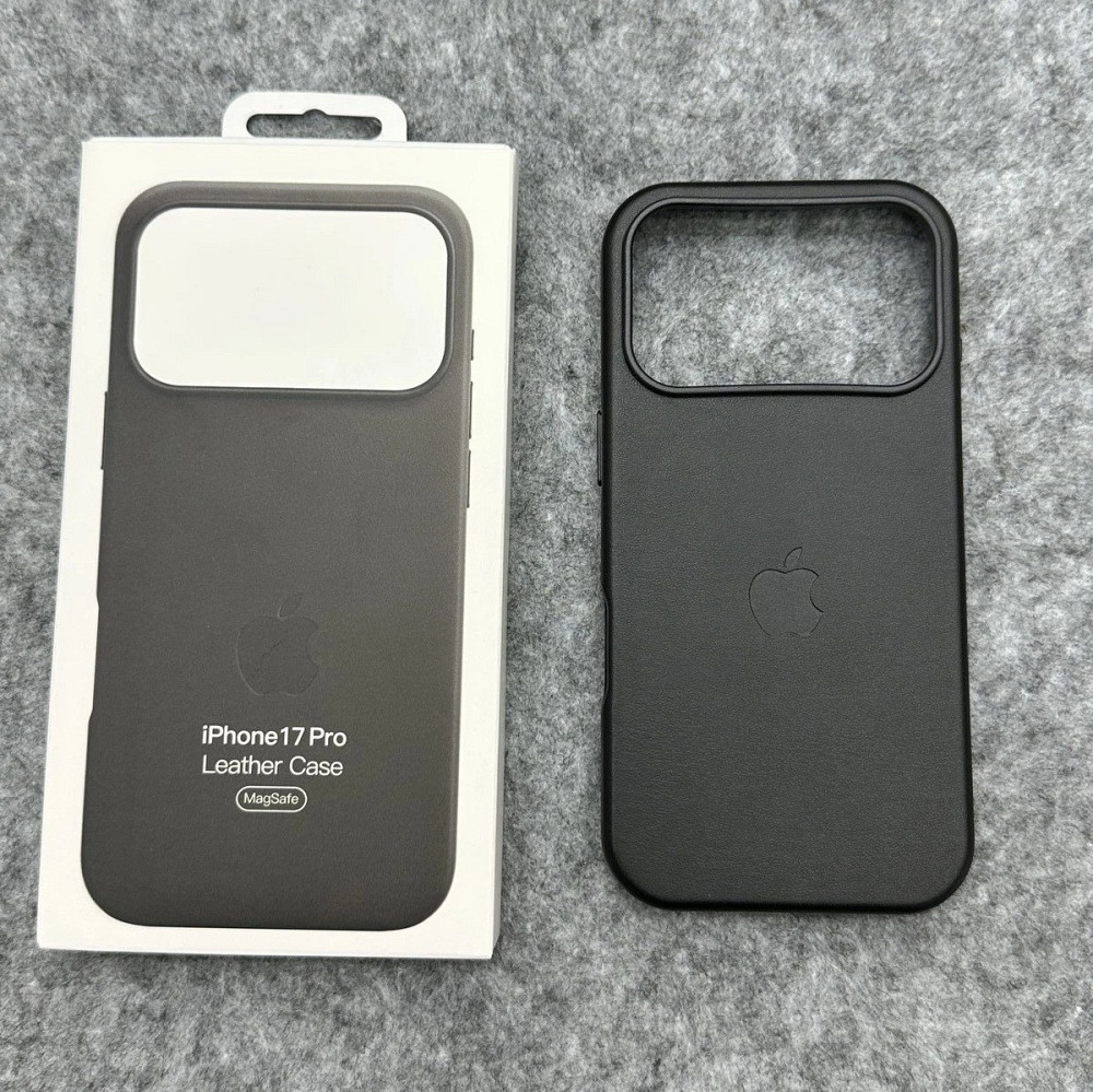 Iphone 17 Pro Кожаный чехол Магсейф (черный) Одесса - изображение 2