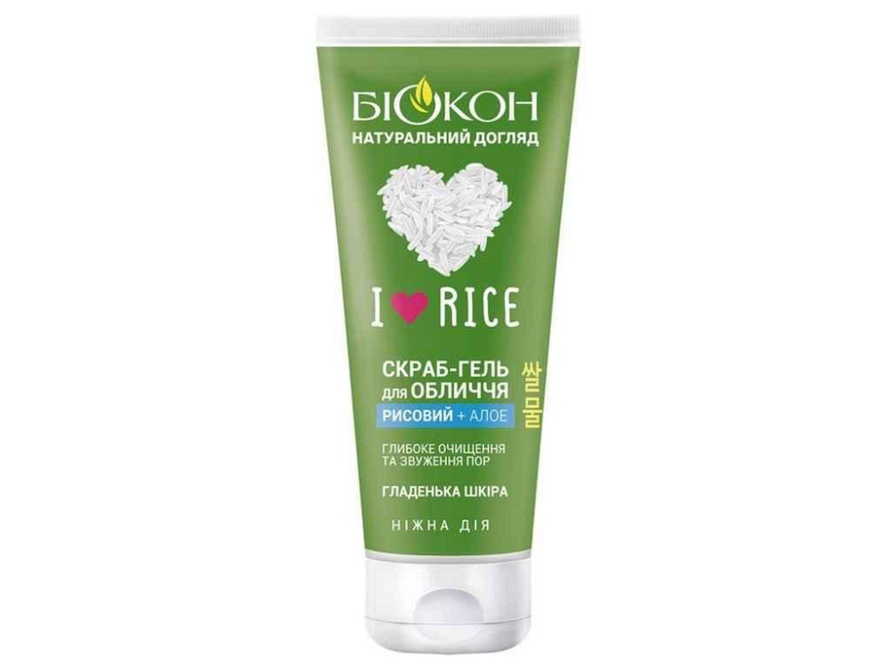 Скраб-гель для обличчя 90мл I love rice ТМ БІОКОН Киев - изображение 1