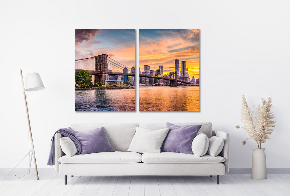 Модульна картина у вітальню/ спальню  Нью-Йорк TLV-2_099 70x102 см Київ - фото 2