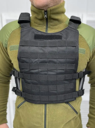 Тактическая плитоноска Lightweight п2-3 без плит (Черный) Киев