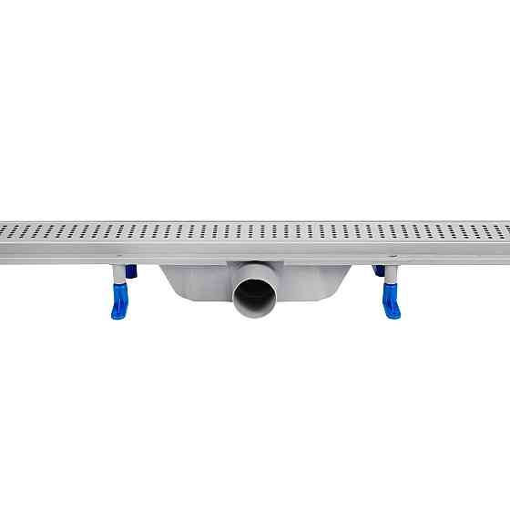 Трап Qtap Dry FB304-800 лінійний із сухим закривом і неіржавкою решіткою 800х73 Київ