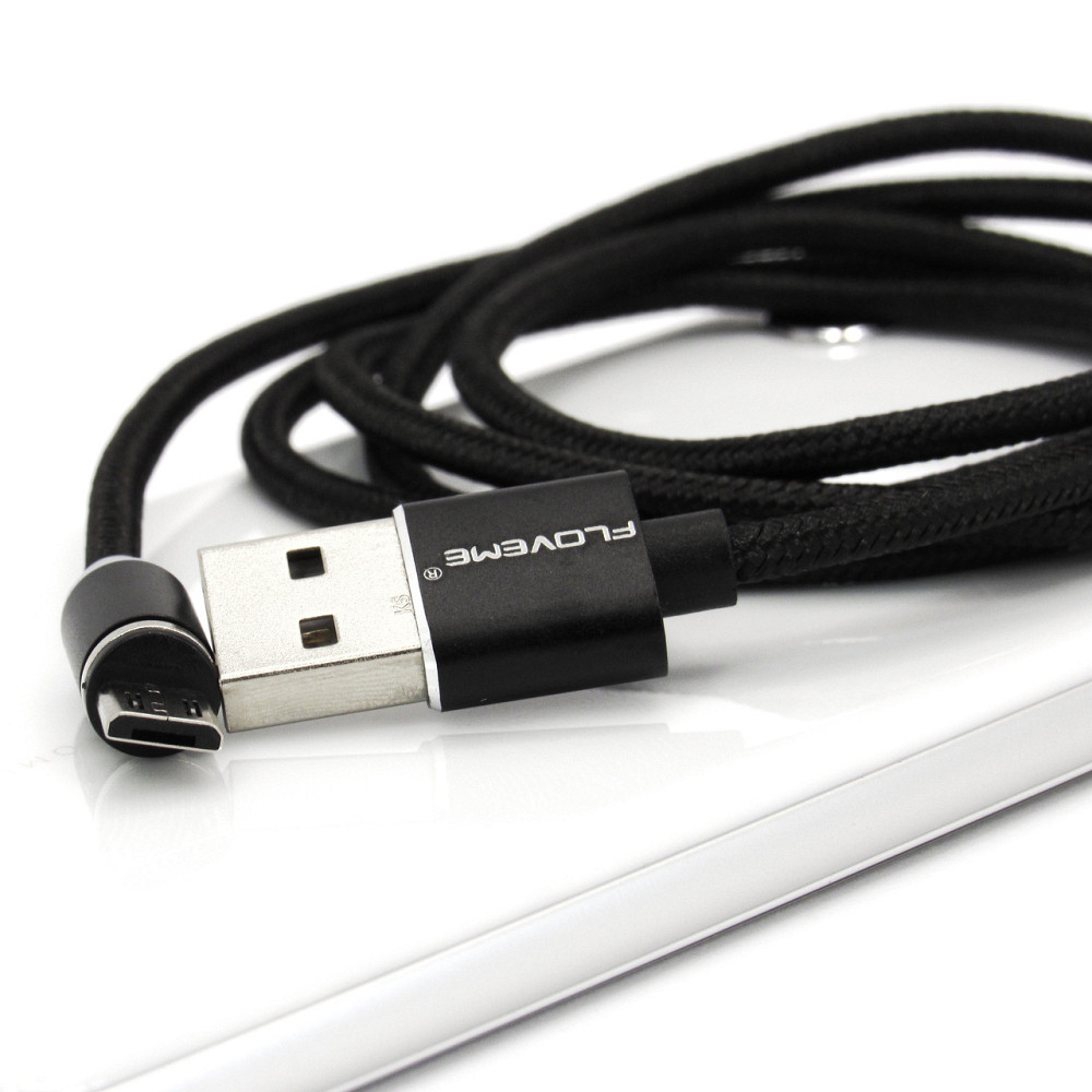 Магнітний MicroUsb кабель Floveme 1 м Black Київ - фото 2