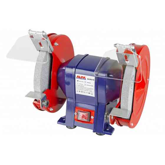 Точило AL-FA ALBG18 електричне настільне, 1800 Вт, з металевим корпусом і захисними екранами, гарантія 12 міс Львів