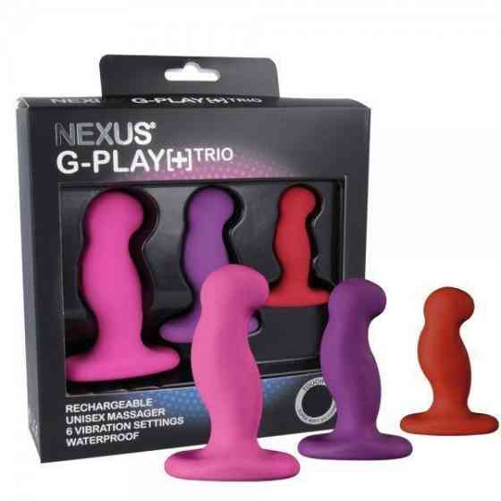 Набір вібромасажерів простати Nexus G-Play Trio Plus, макс діаметр 2,3-3,0-3,5 см, для новачків Sex Aura Київ