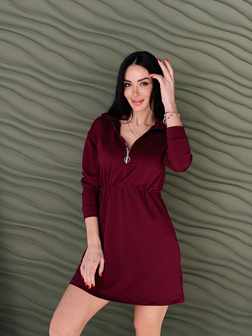 Трикотажна сукня оверсайз на кулісці "Answer" | Батал Київ - фото 2