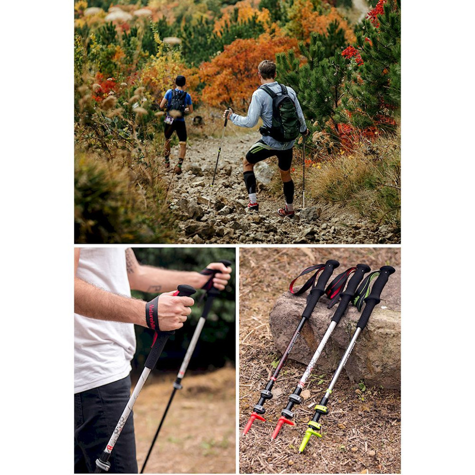 Трекінгова палиця 3-секційна Naturehike ST06 NH17D006-D, срібляста Київ - фото 10