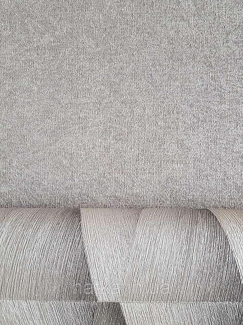 Шпалери метрові вінілові на флізелін Rasch Composition однотон розмиті під штукатурку структурні коричневі Київ - фото 2