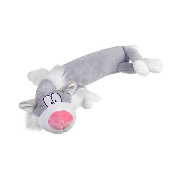 Іграшка для собак Кіт з пищалкою GiGwi Plush Friendz, плюш, штучне хутро, 63 см Київ