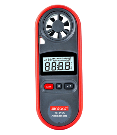 Анемометр цифровий 0,7-30 м/с, -10-45 °C WINTACT WT816A Чернігів