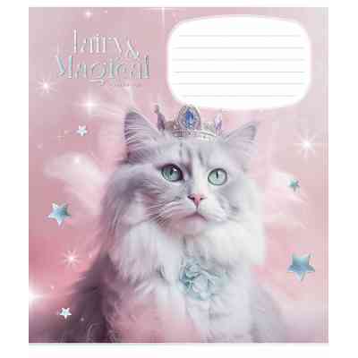 Зошит Школярик Fairy cats 18 аркушів клітинка (018-3316K) Вінниця