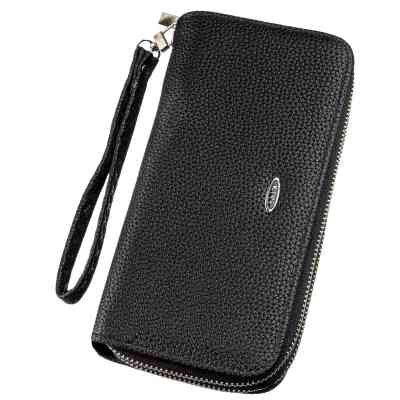 Кошелек Kivi Из зернистой экокожи Черный (19045) Винница