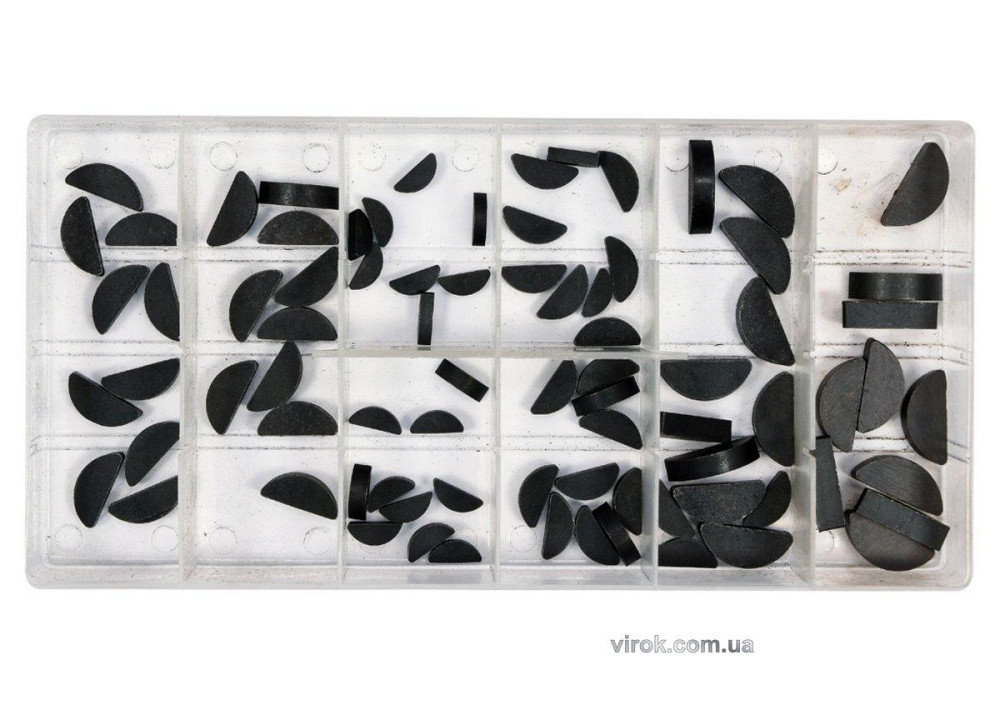 Шпонки півкруглі різних розмірів YATO; наб. 80 шт. [5/20/720] Одесса - изображение 1