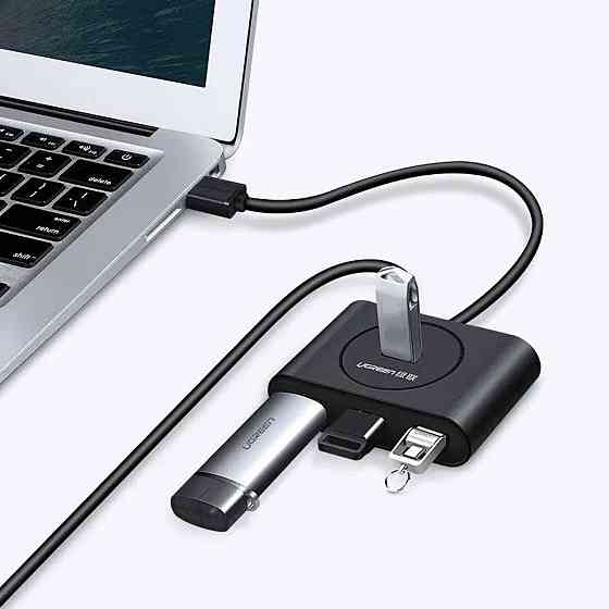 Хаб адаптер перехідник UGREEN USB 3.0 Hub 0.5m (Black) UGR-20290 Одеса