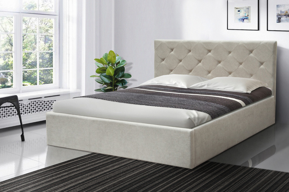 Ліжко Атланта 1600*2000 с п/м Аляска 23 беж Киев - изображение 1