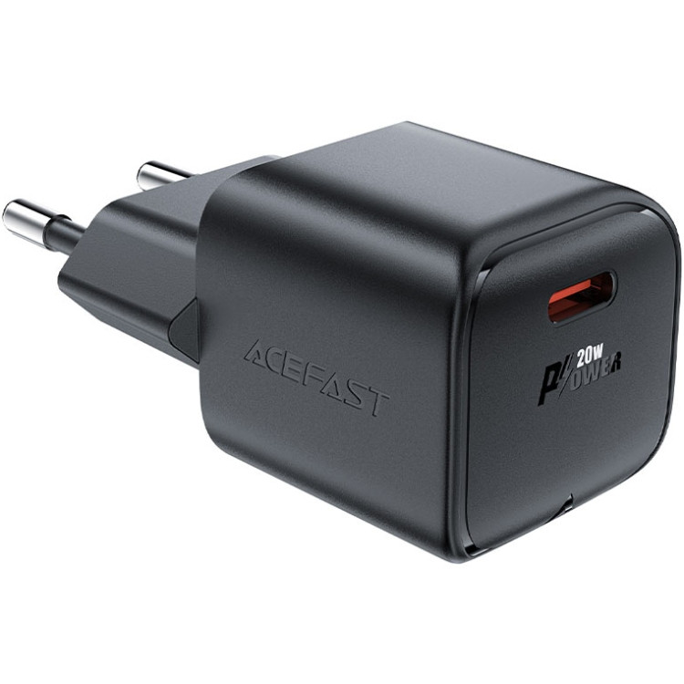 Зарядний пристрій USB-C 20W Gan A73 mini Fast Charger Black Acefast Винница - изображение 3