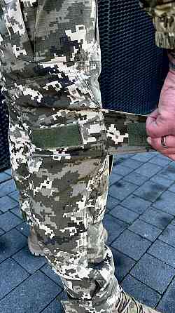 Військові зимові пікселі штани з наколінниками Штурмові зимові тактичні міцні штани піксель усі розміри Львів