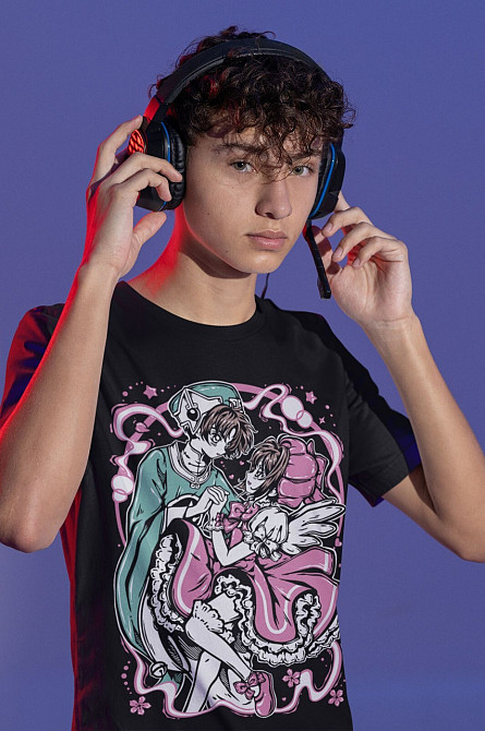 Футболка з аніме принтом Керо Кхан Схірткеро Кардкаптор оверсайз (S/M/L) Чорний AnimeJ1130 Дніпро - фото 3