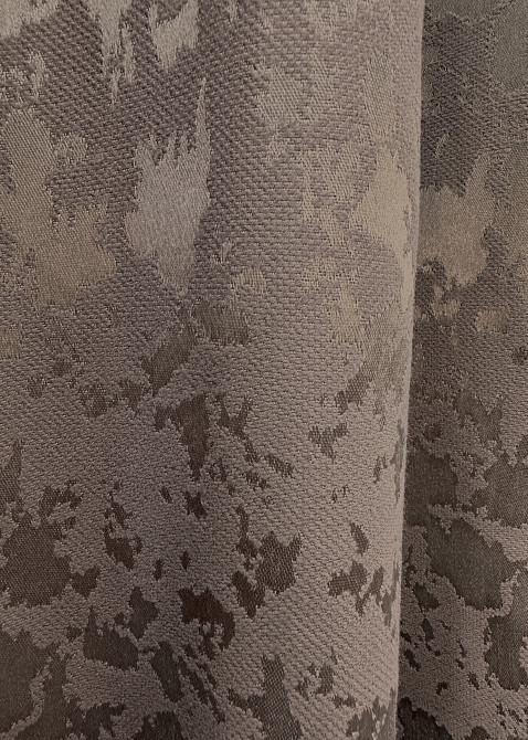 Комплект коротких штор VR-Textil Льон мармур Pavliani VO № 1718ш какао 130х170 см 2 шт (35-0344) Київ - фото 7